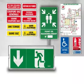 Signalétique et plan incendie Vente et Pose Essonne 91